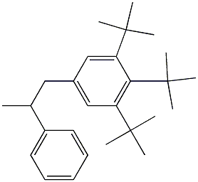 1-(3,4,5-Tri-tert-butylphenyl)-2-phenylpropane Struktur