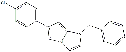 1-Benzyl-6-(4-chlorophenyl)-1H-pyrrolo[1,2-a]imidazole Struktur