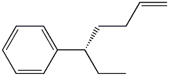 [S,(+)]-5-Phenyl-1-heptene Struktur