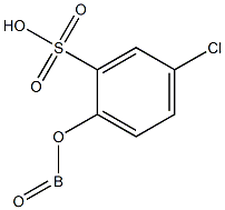 5-Chloro-2-(oxoboryloxy)benzenesulfonic acid Struktur