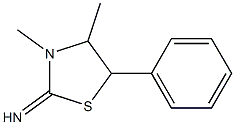 3,4-Dimethyl-5-phenyl-2-thiazolidinimine Struktur