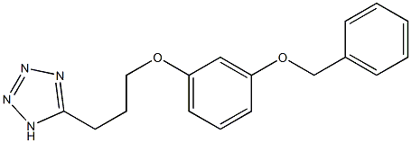 5-[3-(3-Benzyloxyphenoxy)propyl]-1H-tetrazole Struktur