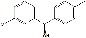 (R)-(4-Methylphenyl)(3-chlorophenyl)methanol Struktur