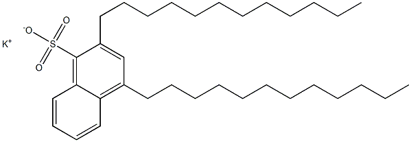 2,4-Didodecyl-1-naphthalenesulfonic acid potassium salt Struktur