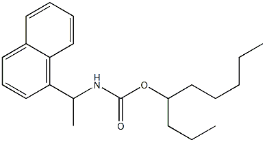 N-[1-(1-Naphtyl)ethyl]carbamic acid (1-propylhexyl) ester Struktur