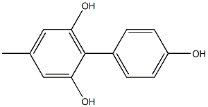 4-Methyl-1,1'-biphenyl-2,4',6-triol Struktur