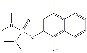 Di(dimethylamino)phosphinic acid (1-hydroxy-4-methylnaphthalen-2-yl) ester Struktur