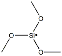 Trimethoxysilyl radical Struktur