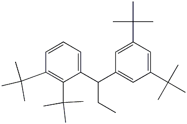 1-(2,3-Di-tert-butylphenyl)-1-(3,5-di-tert-butylphenyl)propane Struktur