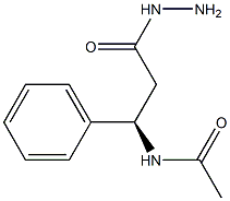 [R,(+)]-3-(Acetylamino)-3-phenylpropionic acid hydrazide Struktur