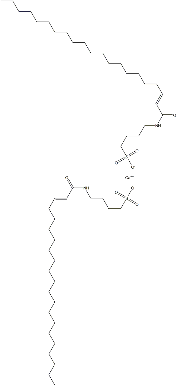 Bis[4-[(1-oxo-2-henicosen-1-yl)amino]-1-butanesulfonic acid]calcium salt Struktur