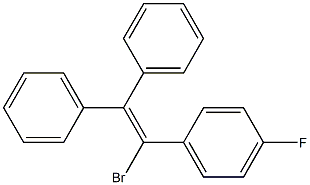 1-Bromo-2,2-diphenyl-1-(p-fluorophenyl)ethene Struktur