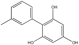 2-(3-Methylphenyl)benzene-1,3,5-triol Struktur