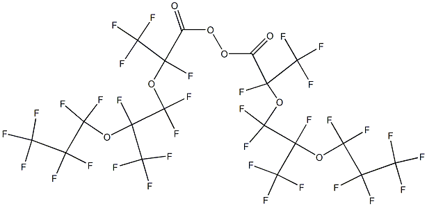 Bis[1-oxo-2,5-bis(trifluoromethyl)undecafluoro-3,6-dioxanonane-1-yl] peroxide Struktur