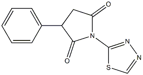 1-(1,3,4-Thiadiazol-2-yl)-3-phenylpyrrolidine-2,5-dione Struktur