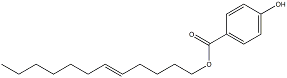 4-Hydroxybenzoic acid 5-dodecenyl ester Struktur