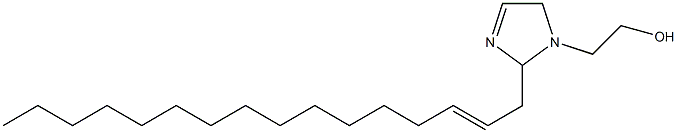 2-(2-Hexadecenyl)-3-imidazoline-1-ethanol Struktur