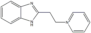 1-[2-(1H-Benzimidazol-2-yl)ethyl]pyridinium Struktur