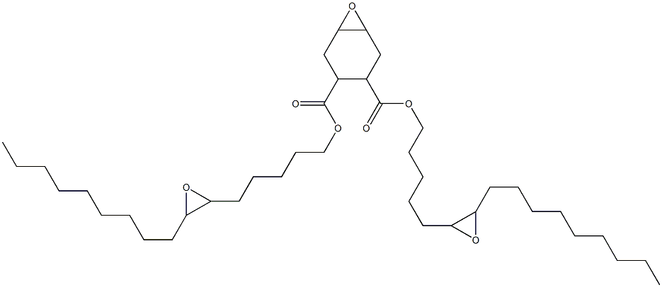 7-Oxabicyclo[4.1.0]heptane-3,4-dicarboxylic acid bis(6,7-epoxyhexadecan-1-yl) ester Struktur