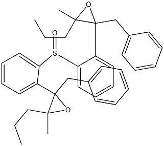 (2-Benzyl-3-methyl-3-propyloxiranyl)phenyl sulfoxide Struktur