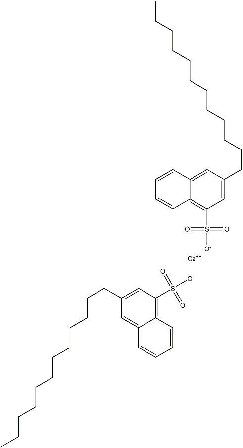 Bis(3-dodecyl-1-naphthalenesulfonic acid)calcium salt Struktur