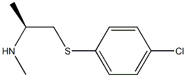 (S)-1-[(4-Chlorophenyl)thio]-N-methyl-2-propanamine Struktur