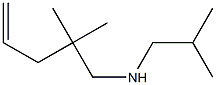 4,4-Dimethyl-N-isobutyl-1-penten-5-amine Struktur