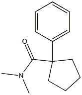 N,N-Dimethyl-1-phenyl-1-cyclopentanecarboxamide Struktur