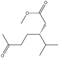 [R,(+)]-3-Isopropyl-6-oxoheptanoic acid methyl ester Struktur