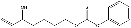 7-[(Phenoxythiocarbonyl)oxy]-1-hepten-3-ol Struktur