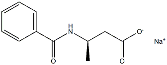 [R,(-)]-3-(Benzoylamino)butyric acid sodium salt Struktur