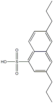 3,6-Dipropyl-1-naphthalenesulfonic acid Struktur