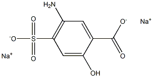 5-Amino-4-sulfosalicylic acid disodium salt Struktur