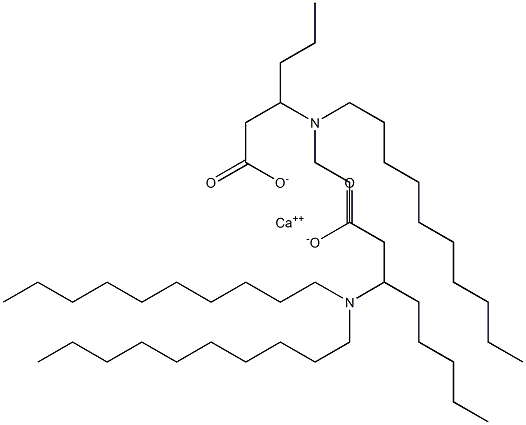 Bis[3-(didecylamino)hexanoic acid]calcium salt Struktur