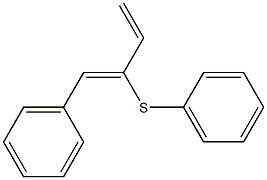 1-Phenyl-2-(phenylthio)-1,3-butadiene Struktur