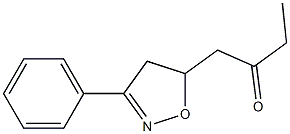 1-[(3-Phenyl-4,5-dihydroisoxazol)-5-yl]butan-2-one Struktur