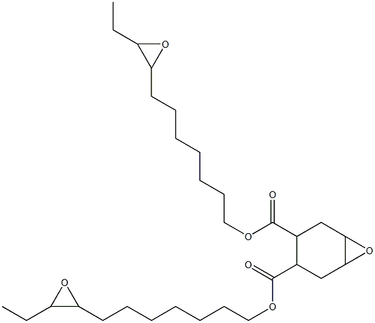 7-Oxabicyclo[4.1.0]heptane-3,4-dicarboxylic acid bis(8,9-epoxyundecan-1-yl) ester Struktur