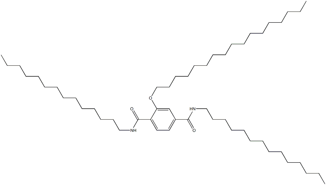 2-(Heptadecyloxy)-N,N'-ditetradecylterephthalamide Struktur