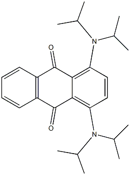 1,4-Bis(diisopropylamino)anthraquinone Struktur