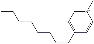 1-Methyl-4-octylpyridinium Struktur