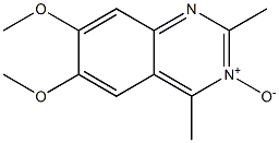 6,7-Dimethoxy-2,4-dimethylquinazoline 3-oxide Struktur