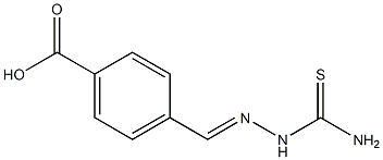 4-[(Thiosemicarbazono)methyl]benzoic acid Struktur