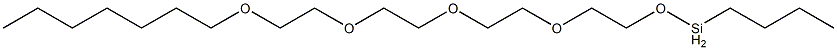 Butyl[2-[2-[2-[2-(heptyloxy)ethoxy]ethoxy]ethoxy]ethoxy]silane Struktur