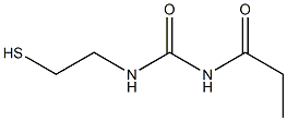 1-Propanoyl-3-(2-mercaptoethyl)urea Struktur