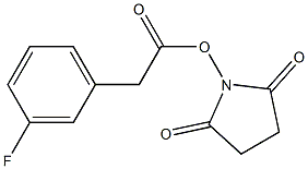 3-Fluorobenzeneacetic acid succinimidyl ester Struktur