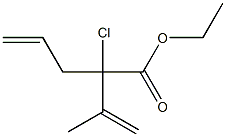 2-Chloro-2-(2-propenyl)-3-methyl-3-butenoic acid ethyl ester Struktur