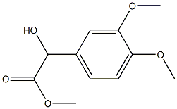 (-)-3,4-Dimethoxy-D-mandelic acid methyl ester Struktur