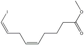 (5Z,8Z)-9-Iodo-5,8-nonadienoic acid methyl ester Struktur