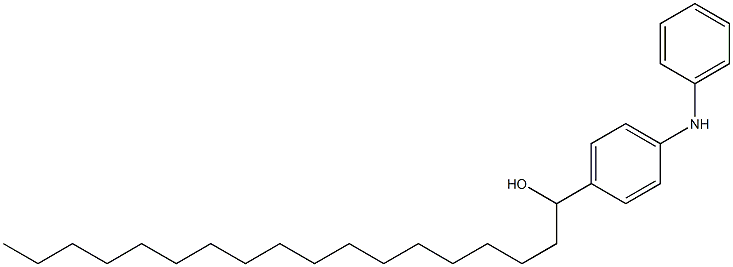 4-(1-Hydroxyoctadecyl)phenylphenylamine Struktur