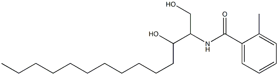 N-[2-Hydroxy-1-(hydroxymethyl)tridecyl]-2-methylbenzamide Struktur